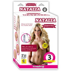 Natalia 3 İşlevli Titreşimli ve Pompalı Şişme Bebek