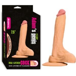 Adam's 19 cm 3D Kabartmalı Realistik Dildo